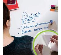 Smarter Surfaces Office Film: White - Self Adhesive Whiteboard Film - Write on Wipe Off Sticker (1.22mx8.25m)