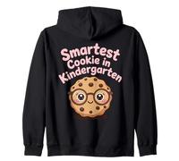 Smartest Cookie in Kindergarten Cartoon cookie with glasses Zip Hoodie