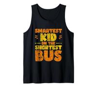 Smartest Kid On The Shortest Bus Intelligence Metaphor Tank Top