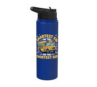 Smartest Kid On The Shortest Bus Stainless Steel Insulated Water Bottle