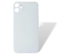 Smartex® Back Cover Glass Rear Housing Replacement compatibile with iPhone 11 | NO LOGO (White)