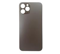 Smartex® Back Cover Glass Rear Housing Replacement compatibile with iPhone 12 Pro Max | NO LOGO (black)