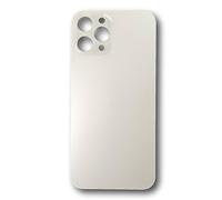 Smartex® Back Cover Glass Rear Housing Replacement compatibile with iPhone 12 Pro Max | NO LOGO (white)