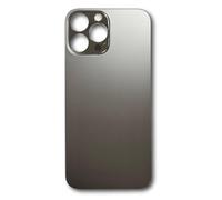 Smartex® Back Cover Glass Rear Housing Replacement compatibile with iPhone 13 Pro Max | NO LOGO (Black)