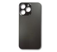 Smartex® Back Cover Glass Rear Housing Replacement compatibile with iPhone 13 Pro | NO LOGO (Black)