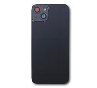 Smartex® Back Cover Glass Rear Housing Replacement compatibile with iPhone 14 Plus | NO LOGO (Black)