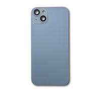 Smartex® Back Cover Glass Rear Housing Replacement compatibile with iPhone 14 Plus | NO LOGO (Blu)