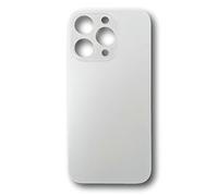 Smartex® Back Cover Glass Rear Housing Replacement compatibile with iPhone 14 Pro | NO LOGO (white)