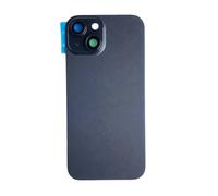 Smartex® Back Cover Glass Rear Housing Replacement compatibile with iPhone 15 | NO LOGO (black)