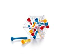 SmartGames Criss Cross Cube Puzzle Game, 1 Player, 80 Challenges, 8+ Years, Blue, Yellow, Red
