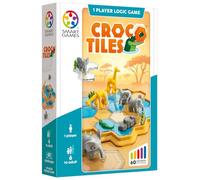 SmartGames - Croco Tiles - 1 Player Logic Game | 60 Challenges Easy to Expert Progressive Play Ages 6 to Adults - Educational Brain Teaser - Multi-Level Logic - Multilingual