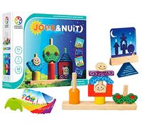 SmartGames - Day and Night - Wooden Thinking Game - Reproduce the Step-by-Step Images - 48 Challenges of Different Levels - 1 Player - For Kids Ages 3+