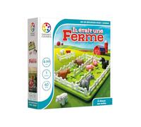 SmartGames - He Was A Farm - Thinking Game - Build separate enclosures for each species - 60 Challenges of Different Levels - 1 Player - For Kids from 5 Years Old
