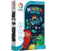 SmartGames - Monsters Hide & Seek, Puzzle Game with 60 Challenges, 6+ Years