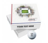SmartGiftShop 9 Personalised Golf Balls in Custom Gift Box, Football Team Crystal Palace Selhurst Park Stadium Novelty Soccer Themed Golf Gift Ideal for Birthday Grandad Father's Day Golfer