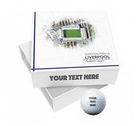 SmartGiftShop 9 Personalised Golf Balls in Custom Gift Box, Football Team Everton Goodison Park Stadium Novelty Soccer Themed Golf Gift Ideal for Birthday Grandad Father's Day Golfer