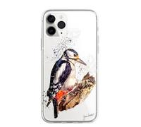 SmartGiftShop British Birds Case Splatter Art CLEAR Phone Cover Case Exclusive Artwork for Samsung Galaxy S23 Ultra - spotted woodpecker