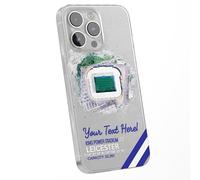 SmartGiftShop Personalised Phone Case Cover Football Team Leicester Stadium King Power Customised Water Colour Effect for iPhone 16 15 14 13 12 11 United Range - Any Stadium Any City