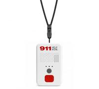 SmartGo 911 Help Now One-Touch Direct Connect Emergency Communicator Medical Alert Button Pendant (No Monthly Fee) - White