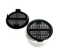 SmartHome 2 x Black Vivarium/Reptile / 70mm Fine Insect Air Vents