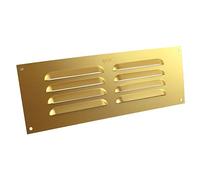 SmartHome 9" x 3" Louvre Vent Brass Anodised Aluminium/Metal Ventilation Grille Cover
