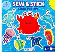 SMARTICA Gift Sewing Kit for Kids - Present Craft kit for Children Girl Boy 7 8 9 10 11 12 Year Old - Learn to Sew Set for Beginner -Educational Craft Box -Cute Sewing Projects (Sea Animals)