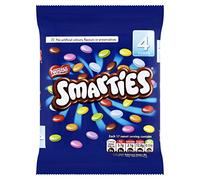 Smarties Milk Chocolate Tube Multipack,4 x 38g
