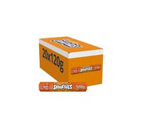 Smarties Orange Milk Chocolate Giant Tube 120g (Pack of 20) |Orange Flavoured Milk Chocolate Sweets In A Crisp Sugar Shell | Christmas Chocolate Gift