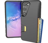 Smartish Galaxy S23 Wallet Case - Wallet Slayer Vol. 1 [Slim + Protective] Grip Credit Card Holder for Samsung - Black Tie Affair