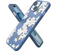 Smartish Gripmunk Magnetic Case for Apple iPhone 15 - Very Cherry Blossom | Compatible with MagSafe, Lightweight, Protective, Slim, Thin, Grip Cover, Microfiber Lining