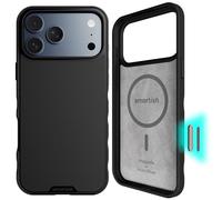 Smartish Gripmunk MagSafe Case for iPhone 17 Pro Max - with Camera Control Protection, Magnetic Slim Case [Lightweight and Protective], Thin Grip with Microfiber Lining for iPhone 17 Pro Max - Black