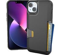 Smartish® iPhone 14 Plus Wallet Case - Wallet Slayer Vol. 1 [Slim + Protective] Credit Card Holder - Drop Tested Hidden Card Slot Cover Compatible with Apple iPhone 14 Plus - Black Tie Affair