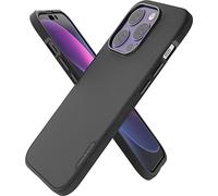 Smartish® iPhone 14 Pro Magnetic Case - Gripmunk Compatible with MagSafe [Lightweight + Protective] Slim/Thin Grip Cover with Microfiber Lining for Apple iPhone 14 Pro - Black Tie Affair