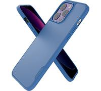 Smartish iPhone 14 Pro Max Slim Case - Gripmunk Compatible with MagSafe [Lightweight + Protective] Thin Grip Cover with Microfiber Lining - Blues on The Green