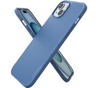 Smartish iPhone 15 Plus Slim Case - Gripmunk Compatible with MagSafe [Lightweight + Protective] Thin Grip Magnetic Cover with Microfiber Lining - Blues on The Green