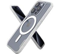 Smartish iPhone 15 Pro Slim Case - Gripmunk Compatible with MagSafe [Lightweight + Protective] Thin Grip Magnetic Cover with Microfiber Lining - Clearly Clear
