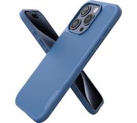 Smartish iPhone 15 Pro Slim Case - Gripmunk Compatible with MagSafe [Lightweight + Protective] Thin Grip Magnetic Cover with Microfiber Lining - Blues on The Green