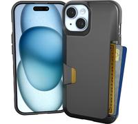 Smartish iPhone 15 Wallet Case - Wallet Slayer Vol. 1 [Slim + Protective] Credit Card Holder - Black Tie Affair