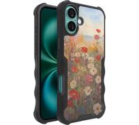Smartish® iPhone 16 Plus Protective Magnetic Case - Gripzilla Compatible with MagSafe [Rugged + Tough] Heavy Duty Armor Slim Cover w/Drop Tested Protection for Apple iPhone 16 Plus- Wildflower Fields