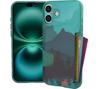Smartish® iPhone 16 Plus Wallet Case - Wallet Slayer Vol. 1 [Slim + Protective] Credit Card Holder - Drop Tested Hidden Credit Card Slot Cover for Apple iPhone 16 Plus - Moving Mountains