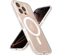 Smartish® iPhone 16 Pro Magnetic Case - Gripmunk Compatible with MagSafe [Lightweight + Protective] Slim & Thin Grip Cover with Microfiber Lining for Apple iPhone 16 Pro - Clearly Clear