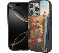 Smartish iPhone 16 Pro Wallet Slayer Vol. 2 Wallet Case - Wildflower Fields | Slim, Protective, Credit Card Holder, Kickstand, Drop Tested, Hidden Card Slot, Cover, Compatible w/Apple iPhone 16 Pro