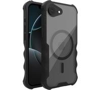 Smartish® iPhone 16e Protective MagSafe Case - Gripzilla [Rugged + Tough] Magnetic Heavy Duty Grip Armored Slim Cover w/Drop Tested Protection for Apple iPhone 16e 2025 - Clearly Black