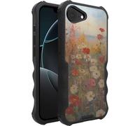 Smartish® iPhone 16e Protective MagSafe Case - Gripzilla [Rugged + Tough] Magnetic Heavy Duty Grip Armored Slim Cover w/Drop Tested Protection for Apple iPhone 16e 2025 - Wildflower Fields