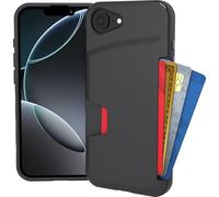 Smartish® iPhone 16e Wallet Case - Wallet Slayer Vol. 1 [Slim + Protective] Credit Card Holder - Drop Tested Hidden Flip Card Slot Cover Compatible w/Apple iPhone 16e 2025 - Black Tie Affair