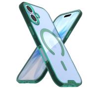Smartish® iPhone 17 MagSafe Clear Case - Gripmunk Magnetic Slim Case [Lightweight + Protective] Anti-Yellowing Thin Grip Clear Cover for Apple iPhone 17 - Clearly Green