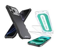 Smartish® iPhone 17 Pro MagSafe Case + Screen Protector - Magnetic Protective Case - Heavy Duty Armor Cover + 2-Pack Tempered Glass Screen Protectors for Apple iPhone 17 Pro - Black Tie Affair