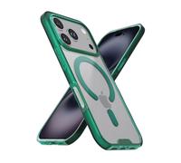 Smartish® iPhone 17 Pro MagSafe Clear Case - Gripmunk Magnetic Slim Case [Lightweight + Protective] Anti-Yellowing Thin Grip Clear Cover for Apple iPhone 17 Pro - Clearly Green