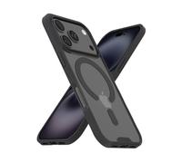 Smartish® iPhone 17 Pro MagSafe Clear Case - Gripmunk Magnetic Slim Case [Lightweight + Protective] Anti-Yellowing Thin Grip Clear Cover for Apple iPhone 17 Pro - Clearly Black