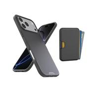 Smartish® iPhone 17 Pro Max MagSafe Case + MagSafe Wallet - Magnetic Slim Case - Thin Grip Cover with Detachable Wallet - Magnetic Card Holder for Apple iPhone 17 Pro Max - Black Tie Affair